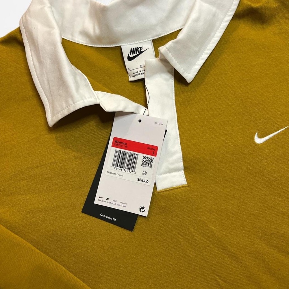 Nike Women's Yellow and Gold Polo-shirts